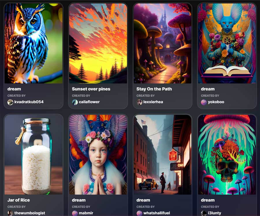 Dream by WOMBO AI Art Tool Art Samples