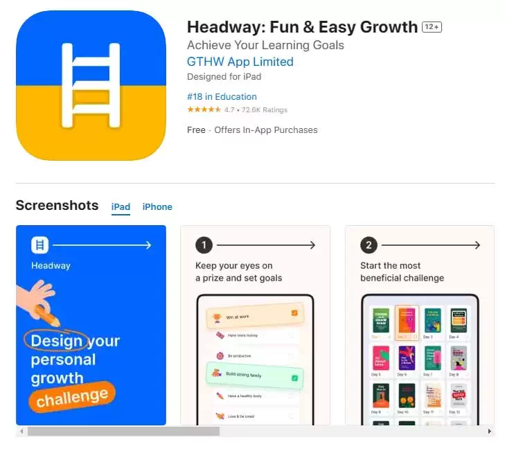 Headway Premium Book Summaries Appstore