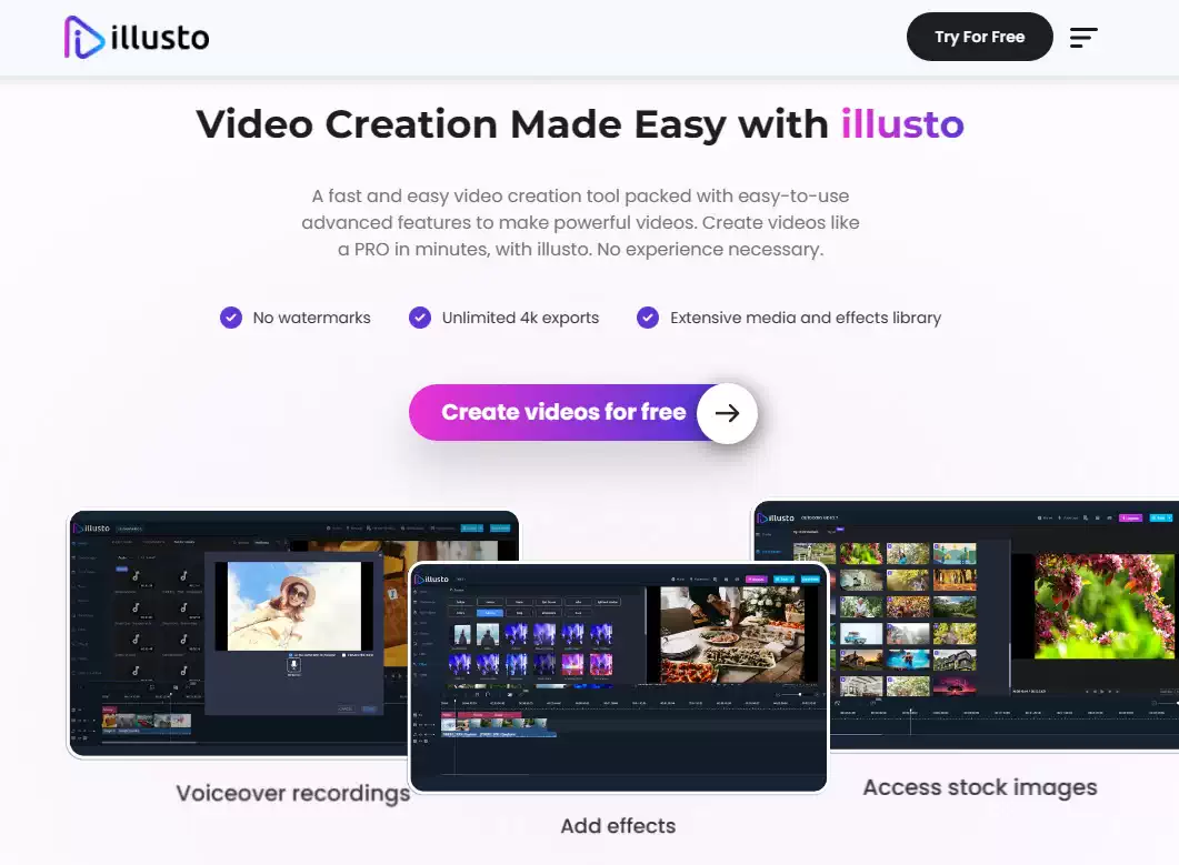 illusto Landing Page