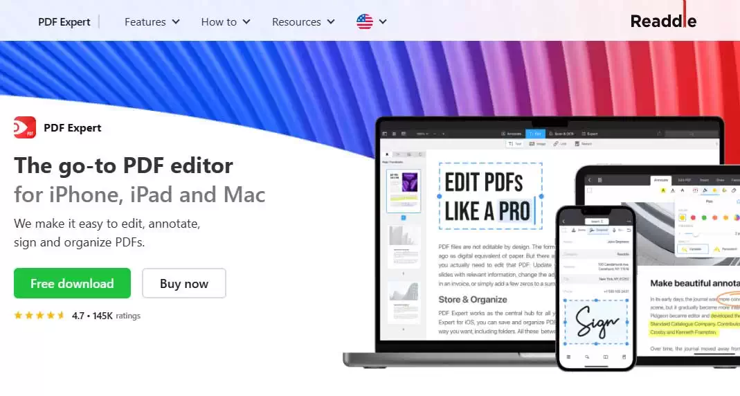 PDF Expert Landing Page