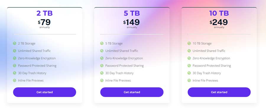 Prism Drive Secure Cloud Storage Pricing