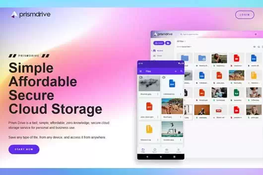 Prism Drive Secure Cloud Storage