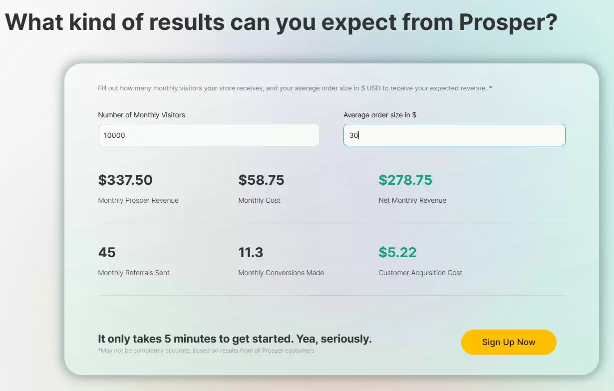 Prosper Calculator