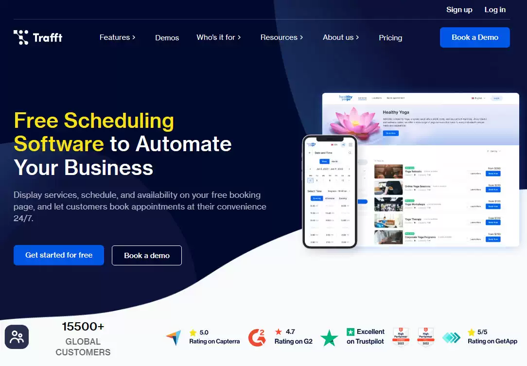 Trafft Landing Page